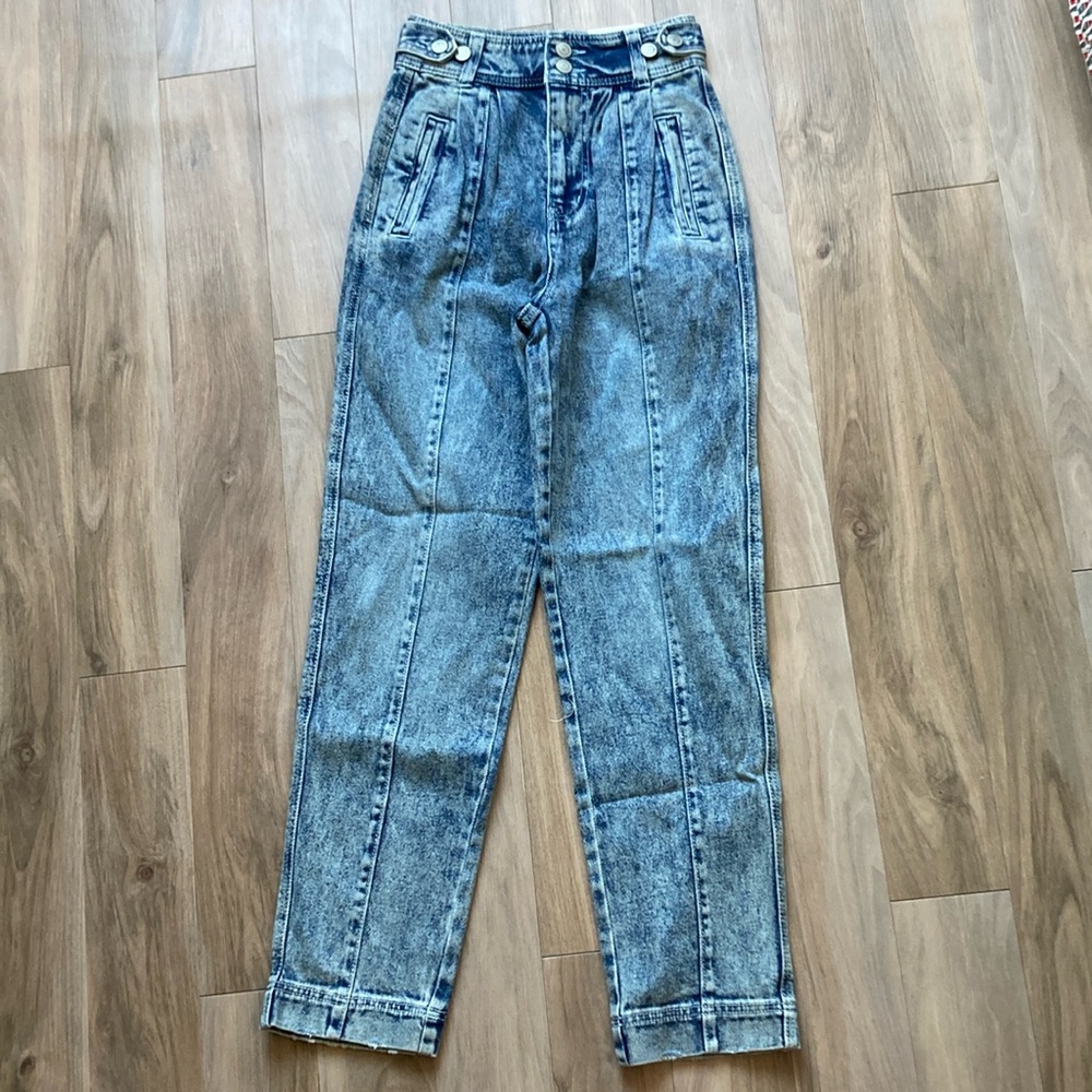 So super high rise straight retro jean size 0 / 24
